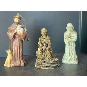 St Francis Figurines Brown Excellent Religious Ornaments Statues